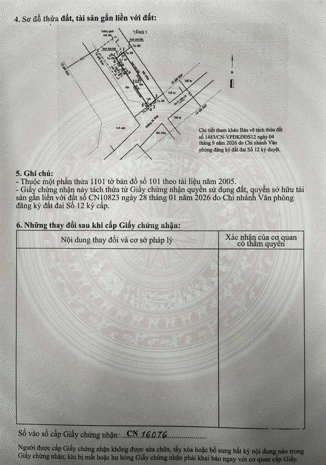 Cần bán 2 lô đất đẹp xây được cao tầng hẻm 252 đường vườn lài tphcm