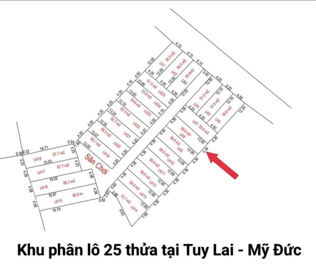 Bán đất tại xã tuy lai, 930 triệu, 56.9m2, gần quy hoạch đường miếu môn quan sơn tiềm năng tăng giá