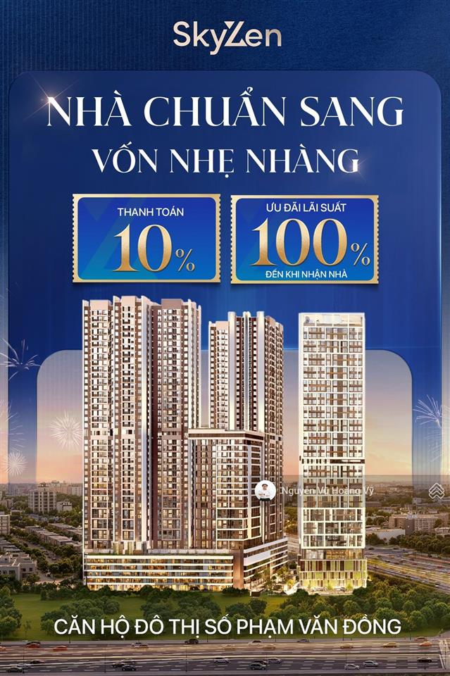 Bán căn hộ skyzen 3pn, 2wc trục phạm văn đồng. cs đặc biệt giá 3,25 tỷ