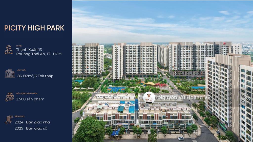 Shophouse picity high park vị trí mặt tiền đường 25m, rõ ràng thuế 30tr/th, sổ hồng lâu dài