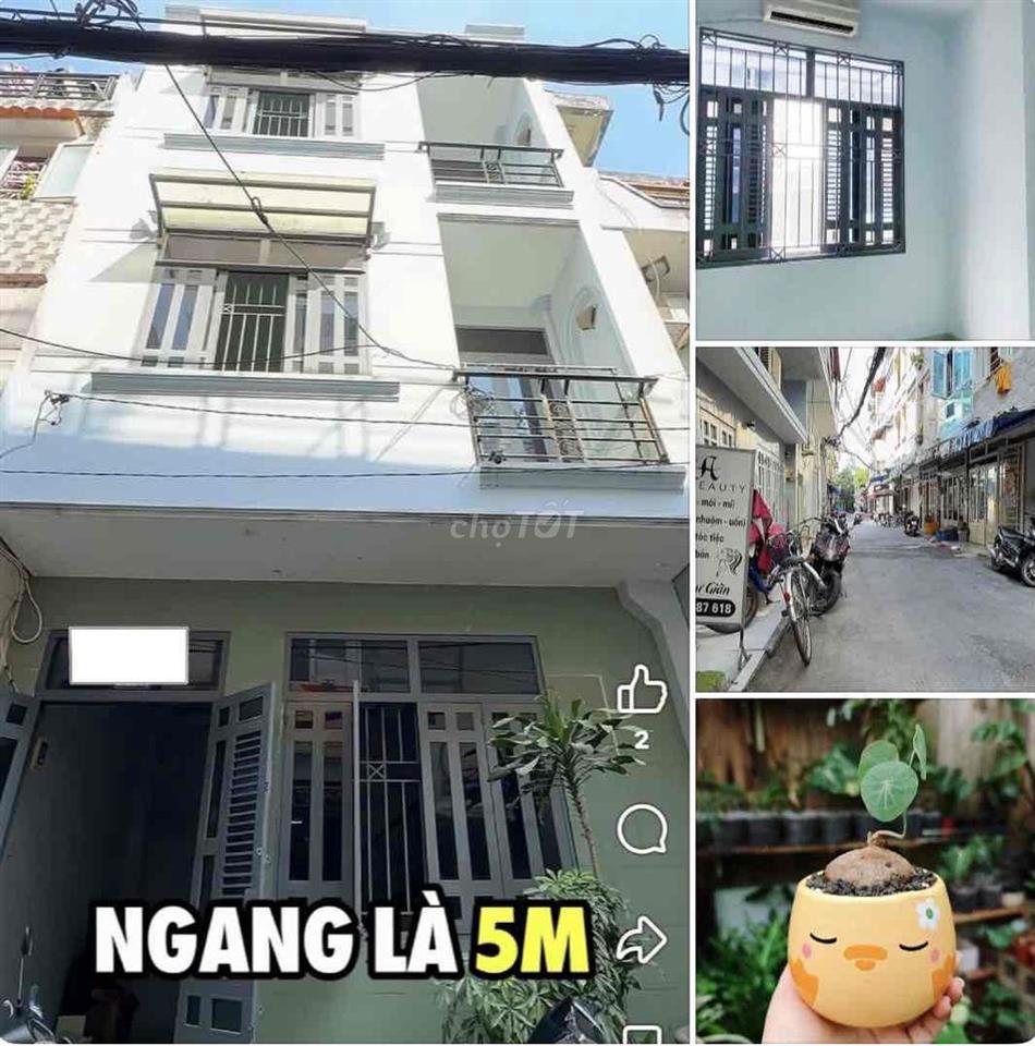 NHÀ GIÁ BÌNH DÂN - HẺM XE HƠI KD ONLINE, 1 TRỆT 2 LẦU, 2P. NGỦ OK