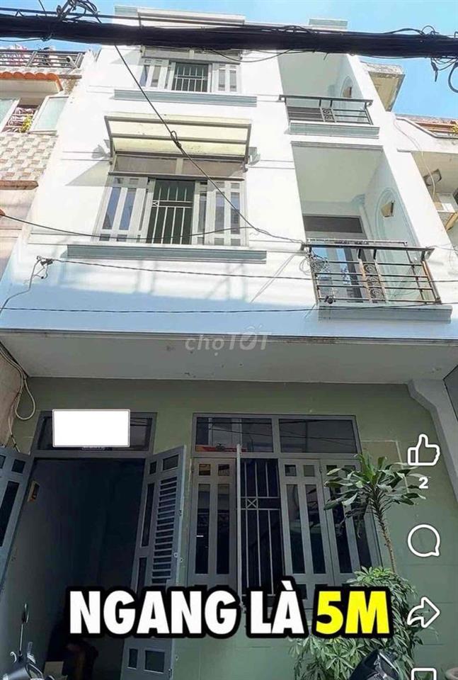 NHÀ GIÁ BÌNH DÂN - HẺM XE HƠI KD ONLINE, 1 TRỆT 2 LẦU, 2P. NGỦ OK