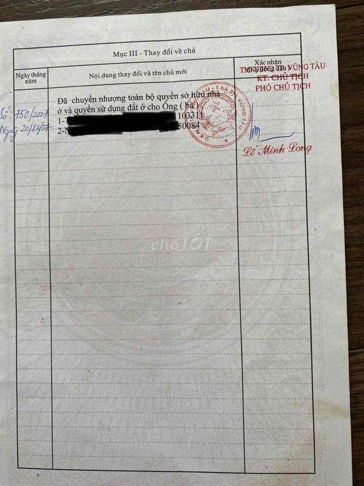 CHÍNH CHỦ CẦN BÁN NHÀ TP.VŨNG TÀU SÁT BIỂN