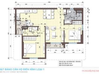 Cho thuê căn hộ Conic Riverside 2PN1W, nhà trống, giá 7tr