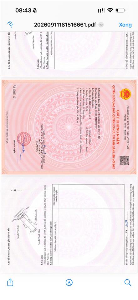 Săn hàng giá rẻ trung tâm phường thủy nguyên mặt đường nhựa qh 12m giá chỉ 38tr/m²