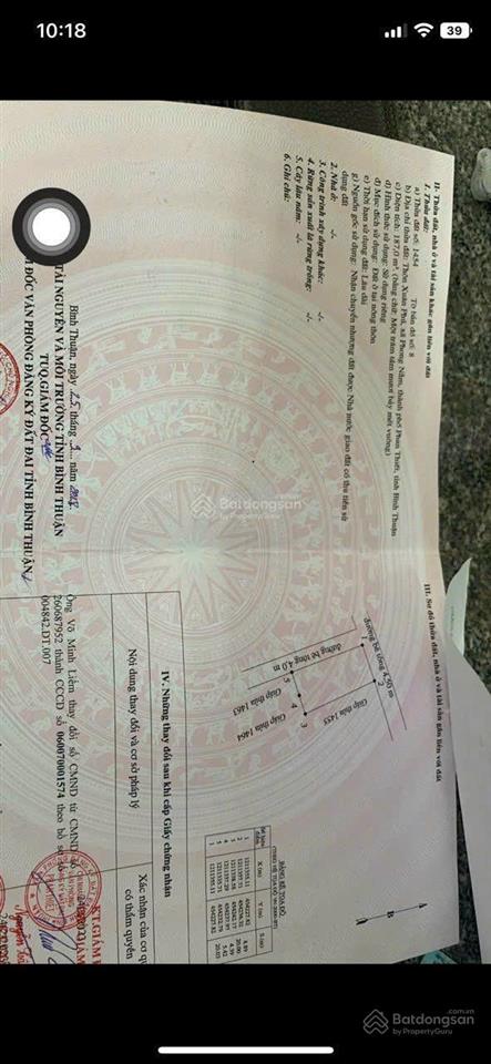 Bán đất tại xã phong nẫm, 1,8 tỷ, 187m2 9x22, view đẹp, giá tốt