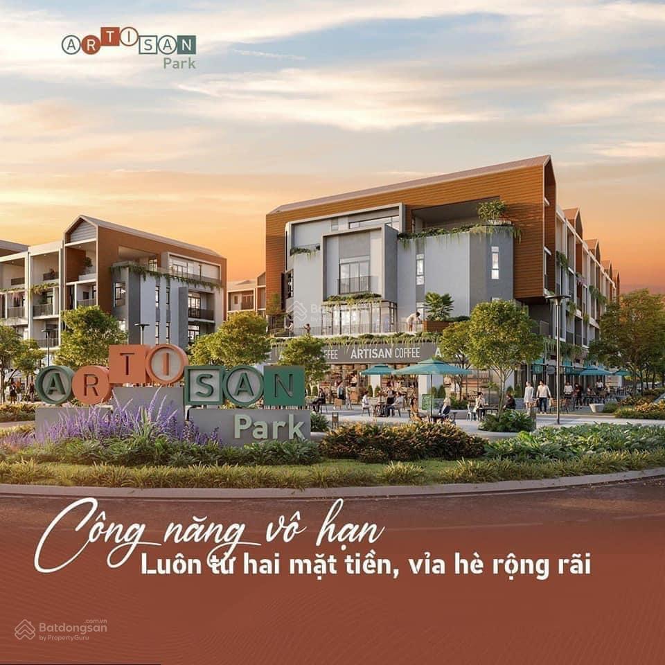 Nhà phố 3 tầng artisan park 2 mặt tiền trước sau, trả chậm 5 năm không lãi suất
