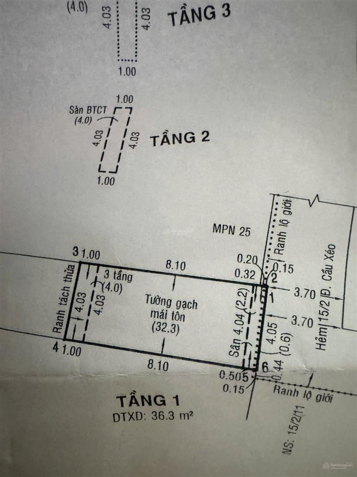 Bán nhà hẻm xe hơi đường cầu xéo phường tân sơn nhì quận tân phú .