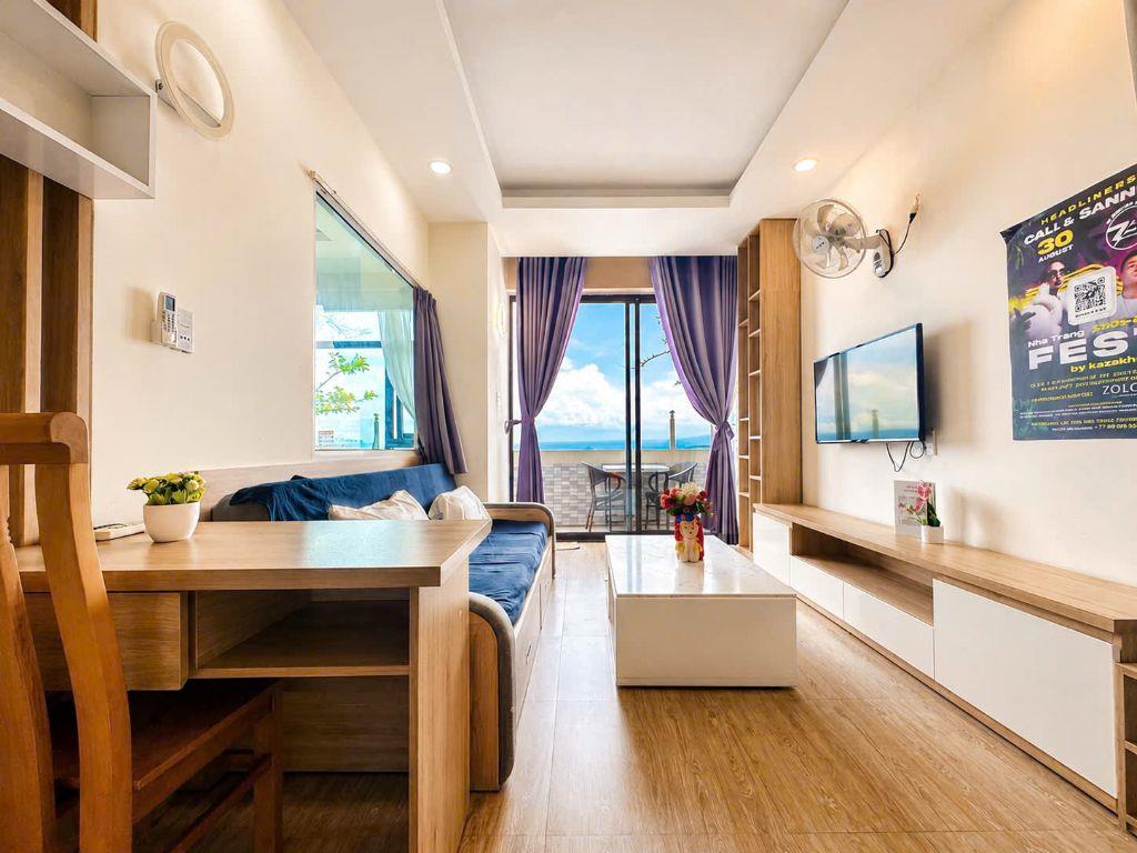 CHO THUÊ CĂN HỘ 1PN MƯỜNG THANH VIỄN TRIỀU, NHA TRANG, VIEW BIỂN, GIÁ 17 TRIỆU/THÁNG
