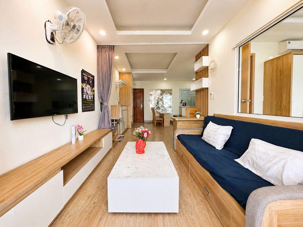 CHO THUÊ CĂN HỘ 1PN MƯỜNG THANH VIỄN TRIỀU, NHA TRANG, VIEW BIỂN, GIÁ 17 TRIỆU/THÁNG