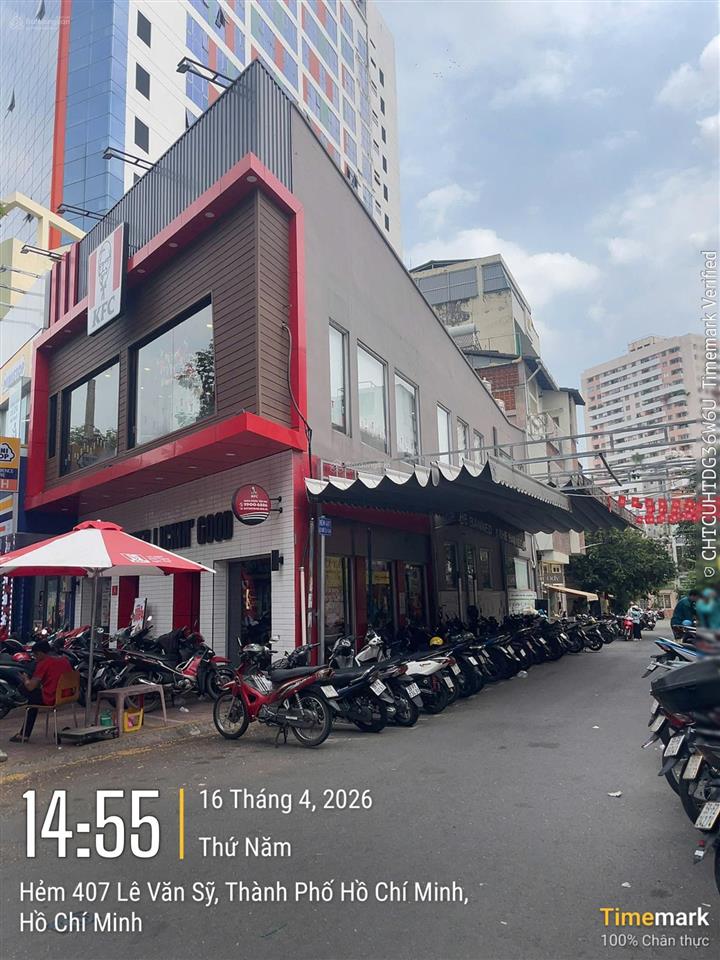Độc quyền bán  407d lê văn sỹ . góc 2mt. hđt cho kfc  1,2 tỷ/năm . dt 4,5x18 (132m2) gía 36,5 tỷ