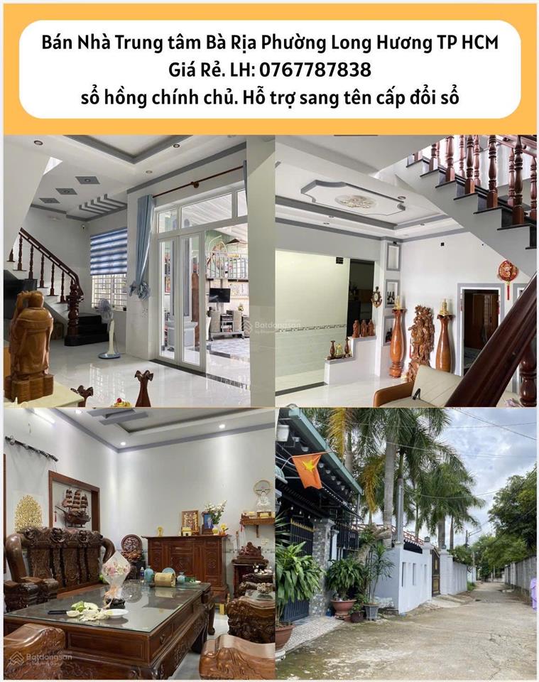 Bán nhà phường long hương bà rịa tp hồ chí minh gần siêu thị go bà rịa trung tâm thương mại bà rịa