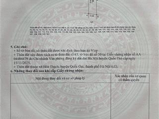 Lô đẹp 100m mt 5m cạnh khu y tế phú cát đầu tư chỉ 2,7 tỷ