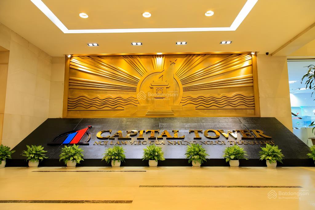Văn phòng đầy đủ tiện ích tại tòa capital tower  dt linh hoạt từ 16m2 cho doanh nghiệp vừa và nhỏ