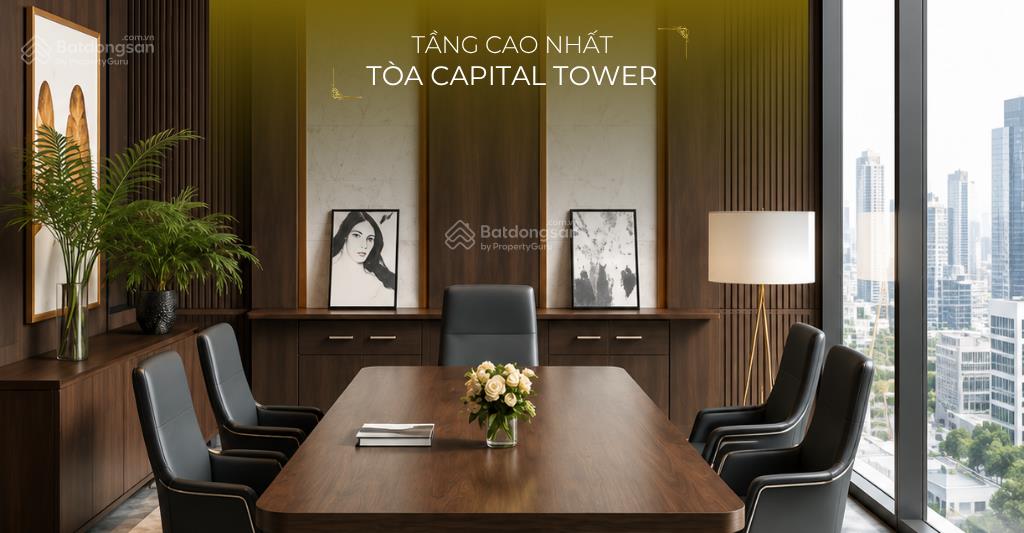 Thuê không gian làm việc đẳng cấp tại tầng cao nhất capital tower  dành cho doanh nhân