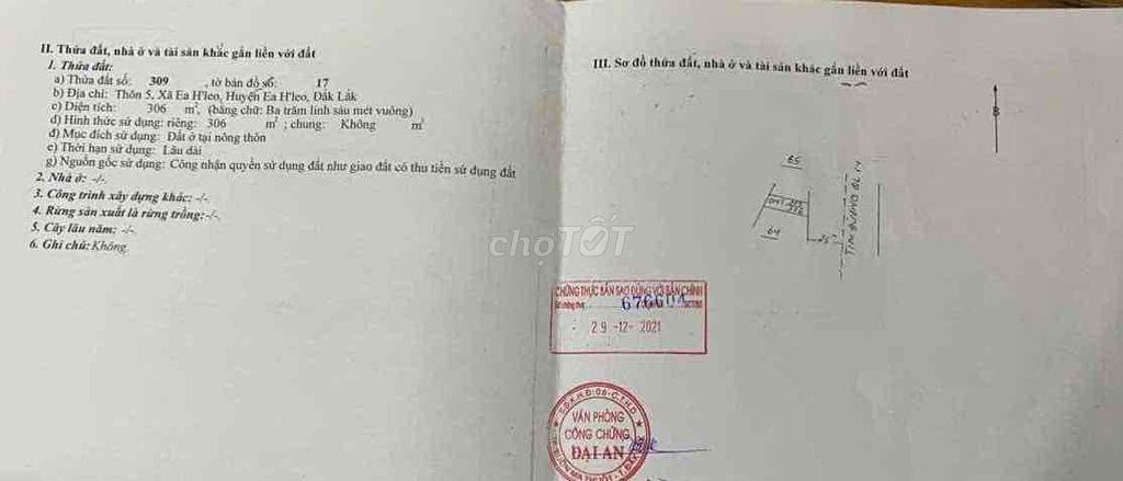 Bán nhanh đất mặt tiền quốc lộ 14