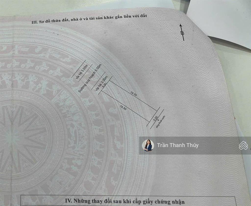 Bán rẻ với 2,8x tỷ có ngay lô đất mt đường 5,5m song song nguyễn tất thành  97,5m2