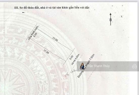 Cần bán  đất mt đường nguyễn chơn  đường 7m5 lề 4m | giá 6,5 tỷ