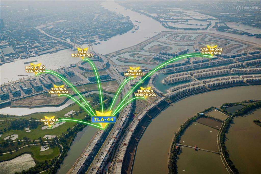 Tla  44 | nhà hoàn thiện full đồ view hồ & sân golf cạnh vincom mega mall giá 12,5 tỷ