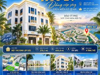 Căn song lập góc hiếm có đường thông của khu hoàng gia  full voucher còn 18 tỷ