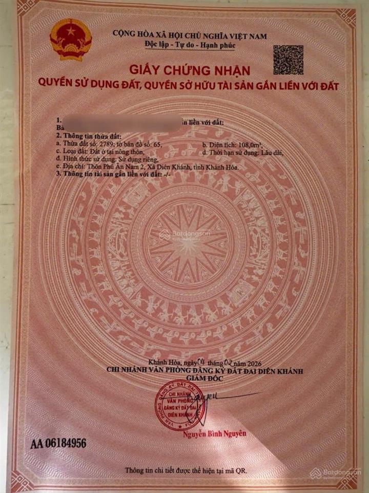 Bán đất khu phú an nam 2 mặt tiền đường (24m) ngang 6m đẹp nhất khu.