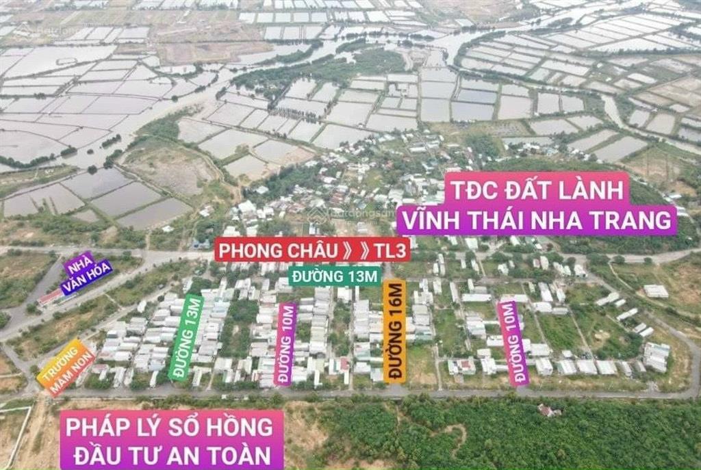 Bán đất tttp nha trang đường (13m) khu tđc đất lành, gần ngay khu hành chính mới, kđt sungroup