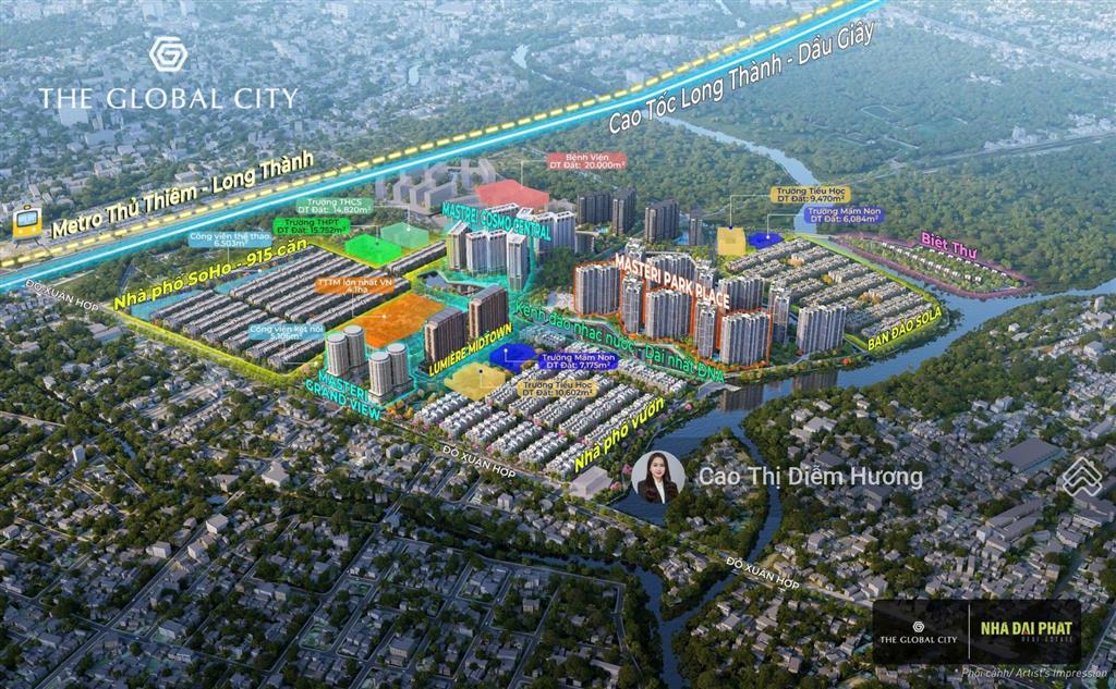 Cắt lỗ 1 tỷ căn 4pn 154m2 the global city quận 2 (thật 100%)