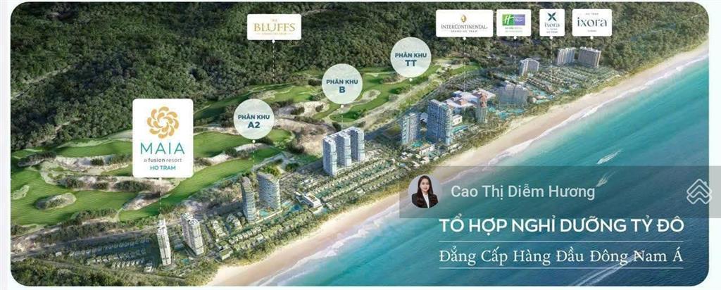 Hàng hiếm cắt lỗ 150tr căn 2pn góc view trực diện biển maia hồ tràm, tt giãn 4 năm (2027 nhận nhà)