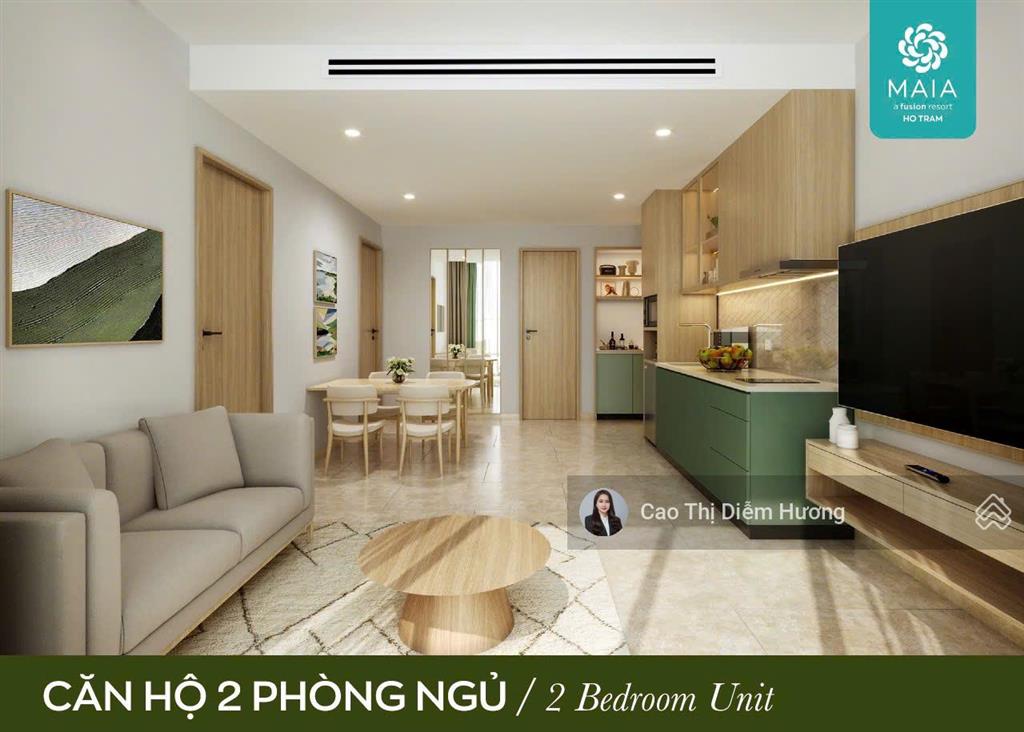 Hàng hiếm cắt lỗ 150tr căn 2pn góc view trực diện biển maia hồ tràm, tt giãn 4 năm (2027 nhận nhà)