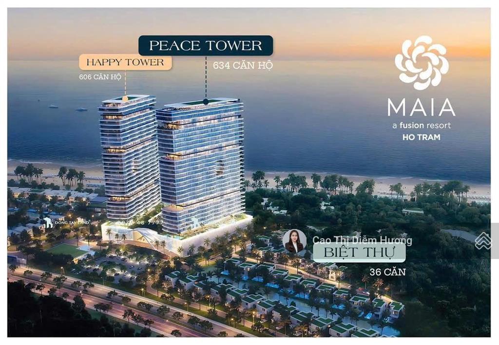 Hàng hiếm cắt lỗ 150tr căn 2pn góc view trực diện biển maia hồ tràm, tt giãn 4 năm (2027 nhận nhà)