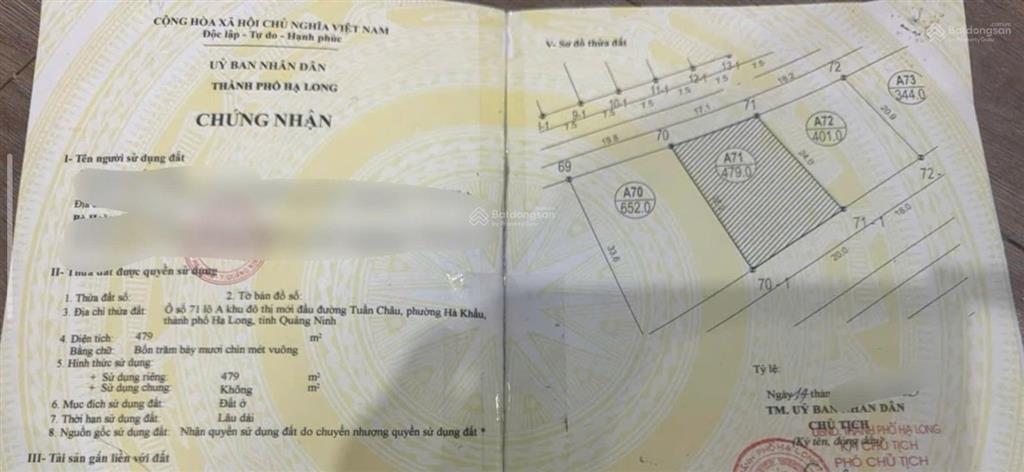 Bán ô đất dịch vụ thương mại đầu đường tuần châu, đối diện siêu dự án hạ long xanh 18 tỷ usd