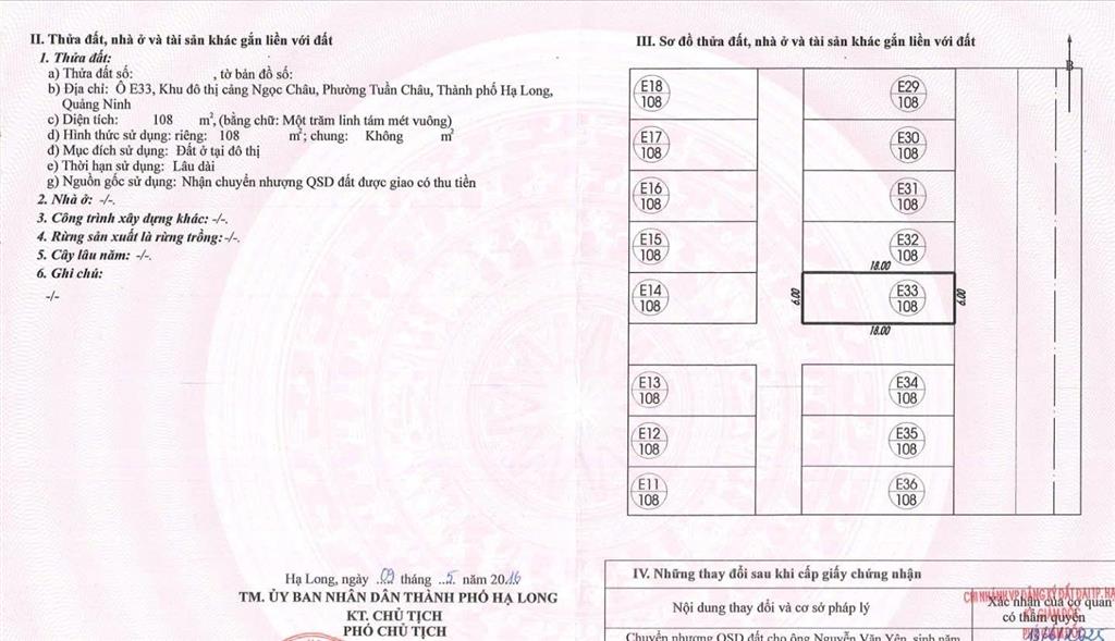 Bán đất liền kề trục đường đôi tuần châu, đón sóng vin hạ long xanh mở bán trong tháng 5