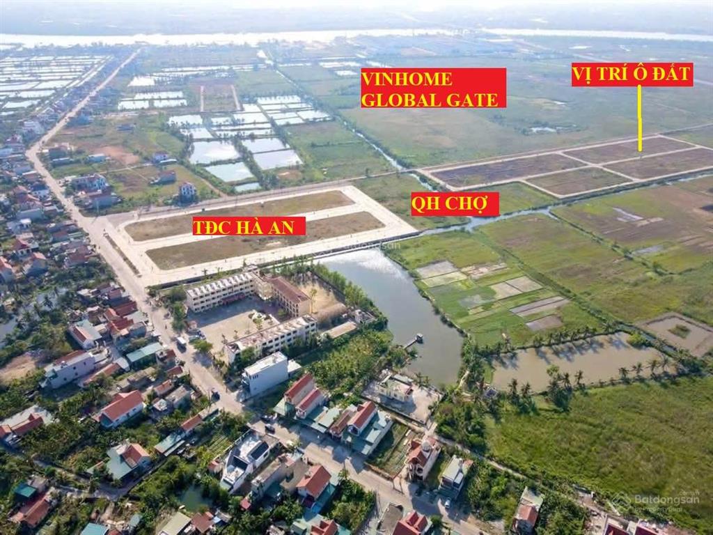 Bán đất khu 11 hà an, đối diện dự án vinhomes global gate 18 tỷ usd