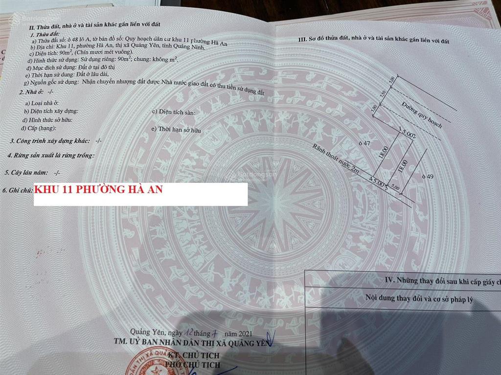 Bán đất khu 11 hà an, đối diện dự án vinhomes global gate 18 tỷ usd