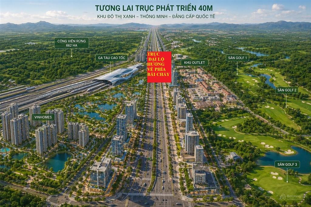 Bán ô đất xây khách sạn, nằm trên trục đường đại lộ 60m, cổng vinhomes global gate