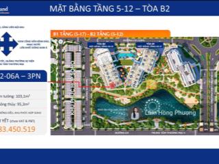 Bán căn góc 3pn cosmo central quận 2 giá 14tỷ6, lầu cao view nhạc nước vốn ban đầu chỉ 30%