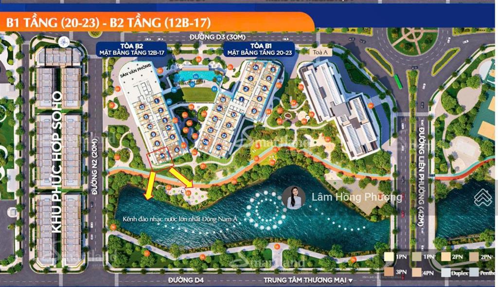 Bán căn góc 3pn cosmo central quận 2 giá 14tỷ6, lầu cao view nhạc nước vốn ban đầu chỉ 30%