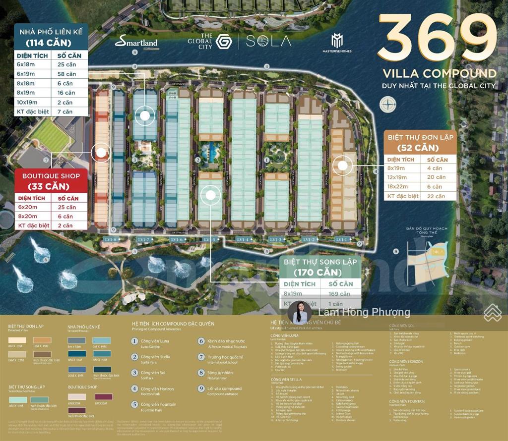 Bán siêu phẩm biệt thự compound sola 8x19m2 quận 2 giá 62 tỷ view sông  0939 220 ***