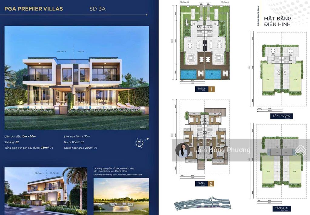 Bán biệt thự golf 300m2 tại novaworld phan thiết view trực diện golf giá 20 tỷ  0939 220 ***