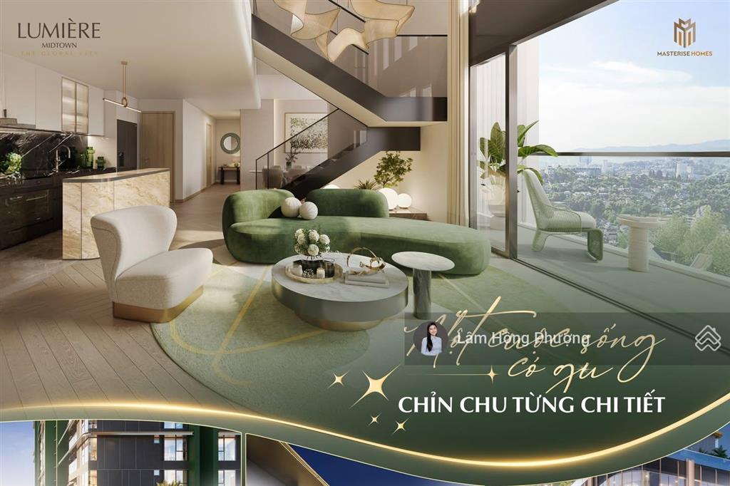 Bán duplex lumière midtown 173m2 hướng đông nam view tttm và nhạc nước giá 27,2 tỷ  0939 220 ***