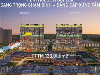 Bán duplex lumière midtown 173m2 hướng đông nam view tttm và nhạc nước giá 27,2 tỷ  0939 220 ***