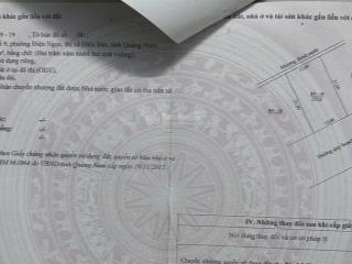 Bán đất đường võ văn tần, khu đô thị số 9, điện ngọc, quảng nam