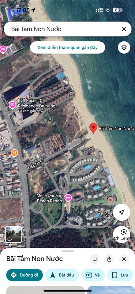 Bán đất biển, diện tích 109,3 m2 gần biển non nước, đường bùi bỉnh uyên, gần vinpearl, melia, koi.