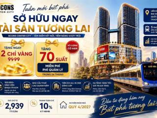 Cập nhật giỏ hàng bcons center city t8/2026 căn đẹp giá mua nhà đẹp nhận vàng liền tay
