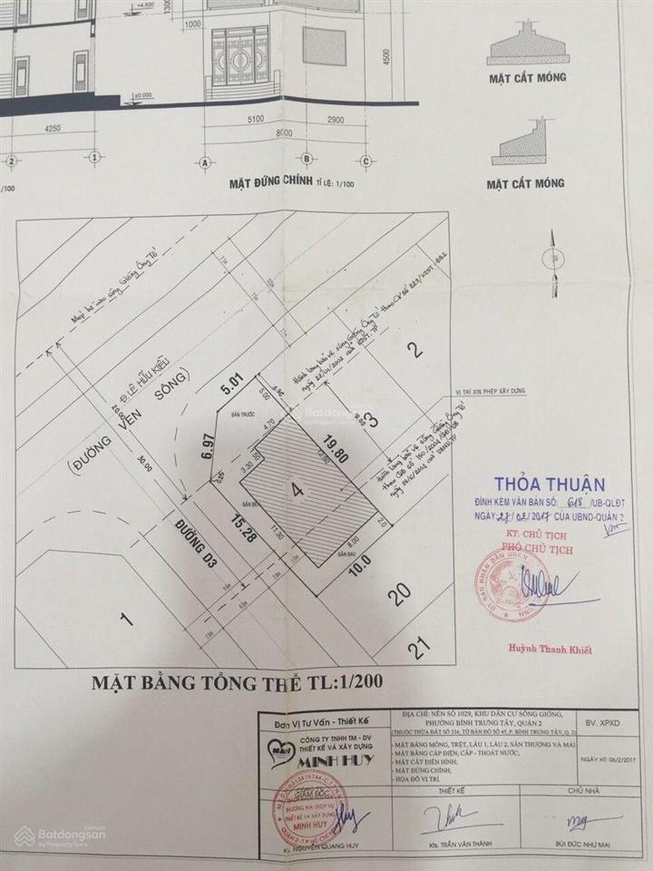 Bán gấp lô đất hiếm, góc 2mt sông, mt lê hữu kiều, dt 10x20, sổ hồng cá nhân, giá đầu tư 315tr/m2