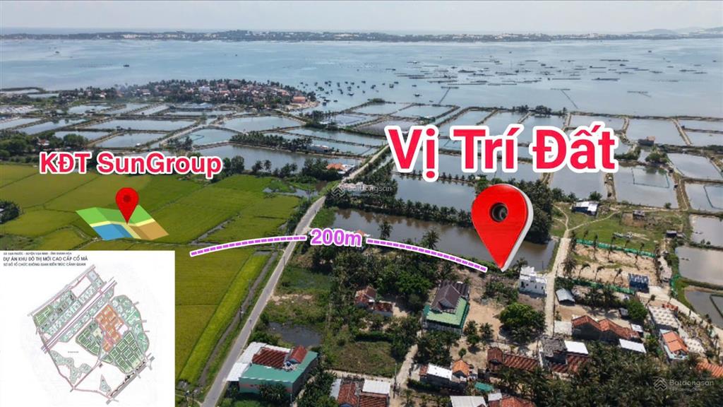 Đất hướng biển, cách kđt sungroup chỉ 200m, ktt vân phong