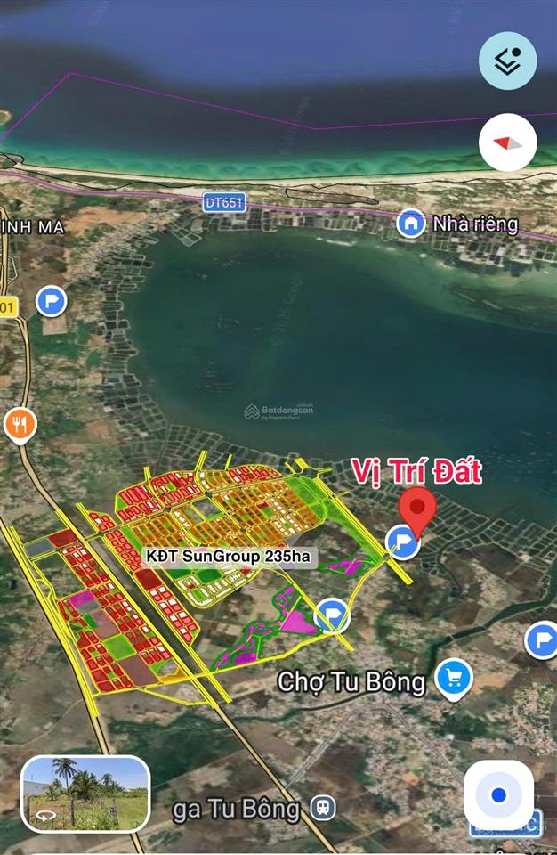 Đất hướng biển, cách kđt sungroup chỉ 200m, ktt vân phong