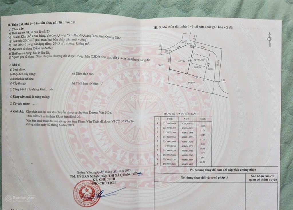 Chính chủ bán đất tại quảng yên, nằm trong khu thuê trọ của cụm kcn, cách hlx 10p lái xe.