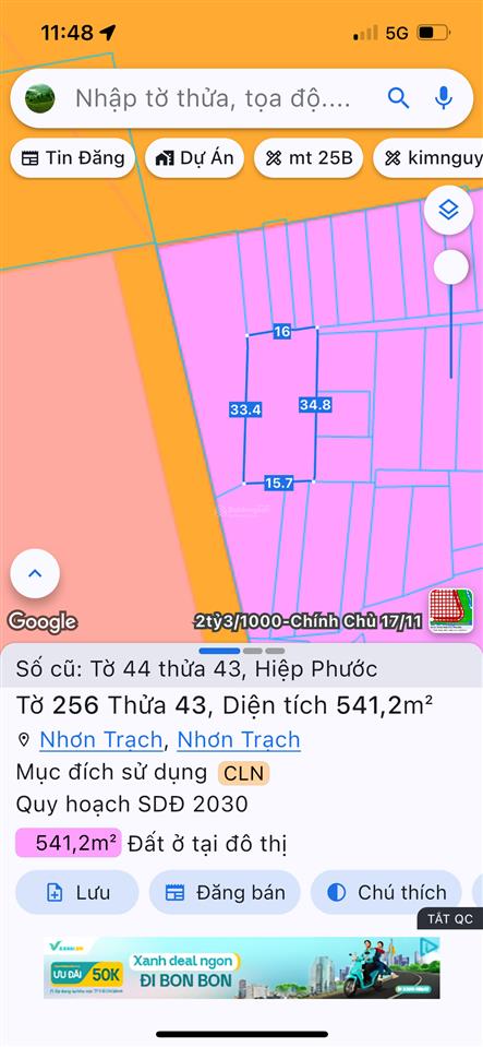 Đất mặt tiền tôn đức thắng ở hiệp phước, nhơn trạch, thích hợp làm showroom xe.