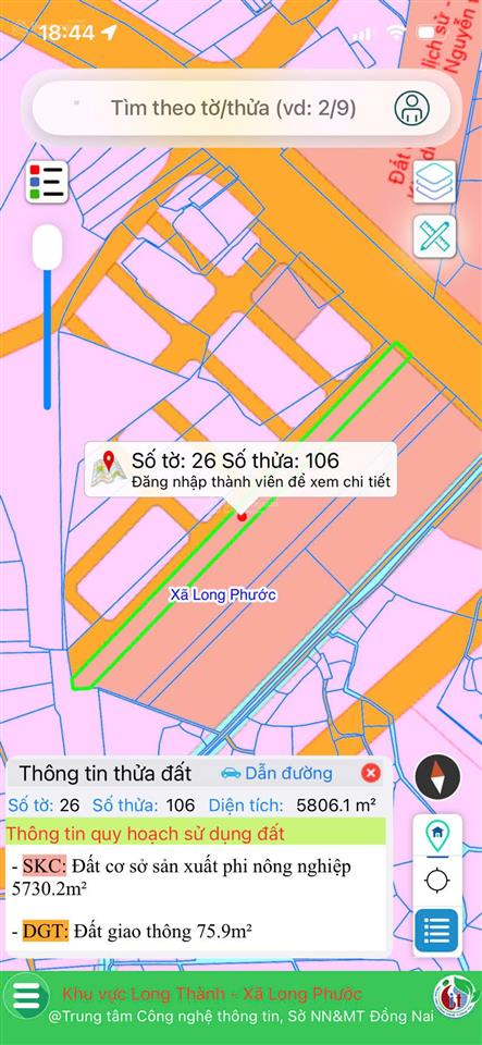 Đất mt quốc lộ 51 ở long phước, ngay trước sân bay long thành, thích hợp kho bãi